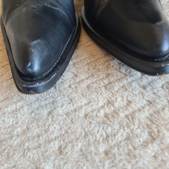 vintage Y2K Gianni Bravo Mob Wife Women's leather Boots Size 38  EUC - Picture 12 of 16